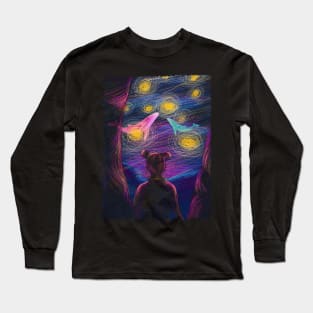 egirl aesthetic anime e-girl aesthetic dark goth Long Sleeve T-Shirt